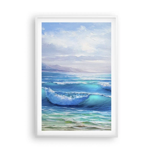 Plakat i hvid ramme - Giver trøst - 61x91 cm