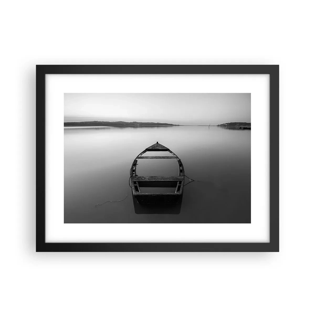 Plakat i sort ramme - Længsel og melankoli - 40x30 cm