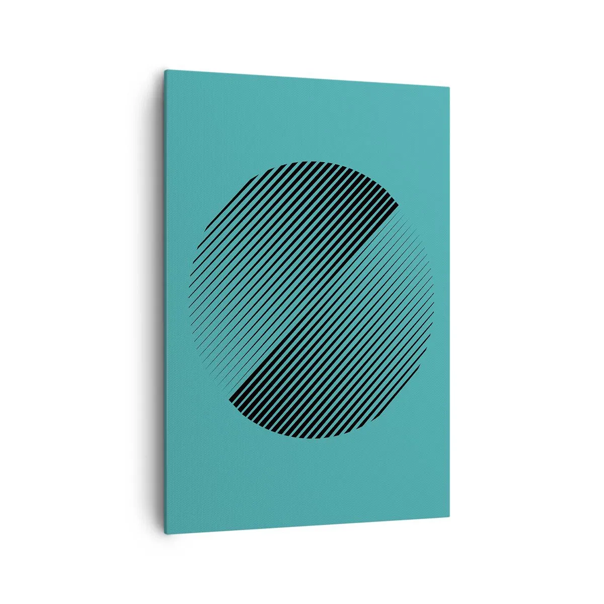 Lærredstryk - Billede på lærred - Cirklen - en geometrisk variation - 70x100 cm