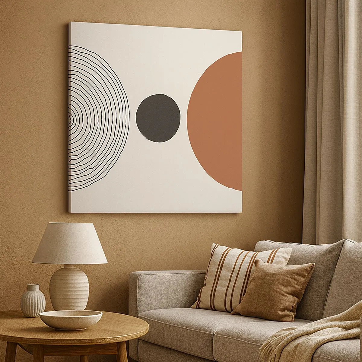 Lærredstryk - Billede på lærred - I rampelyset - 30x30 cm