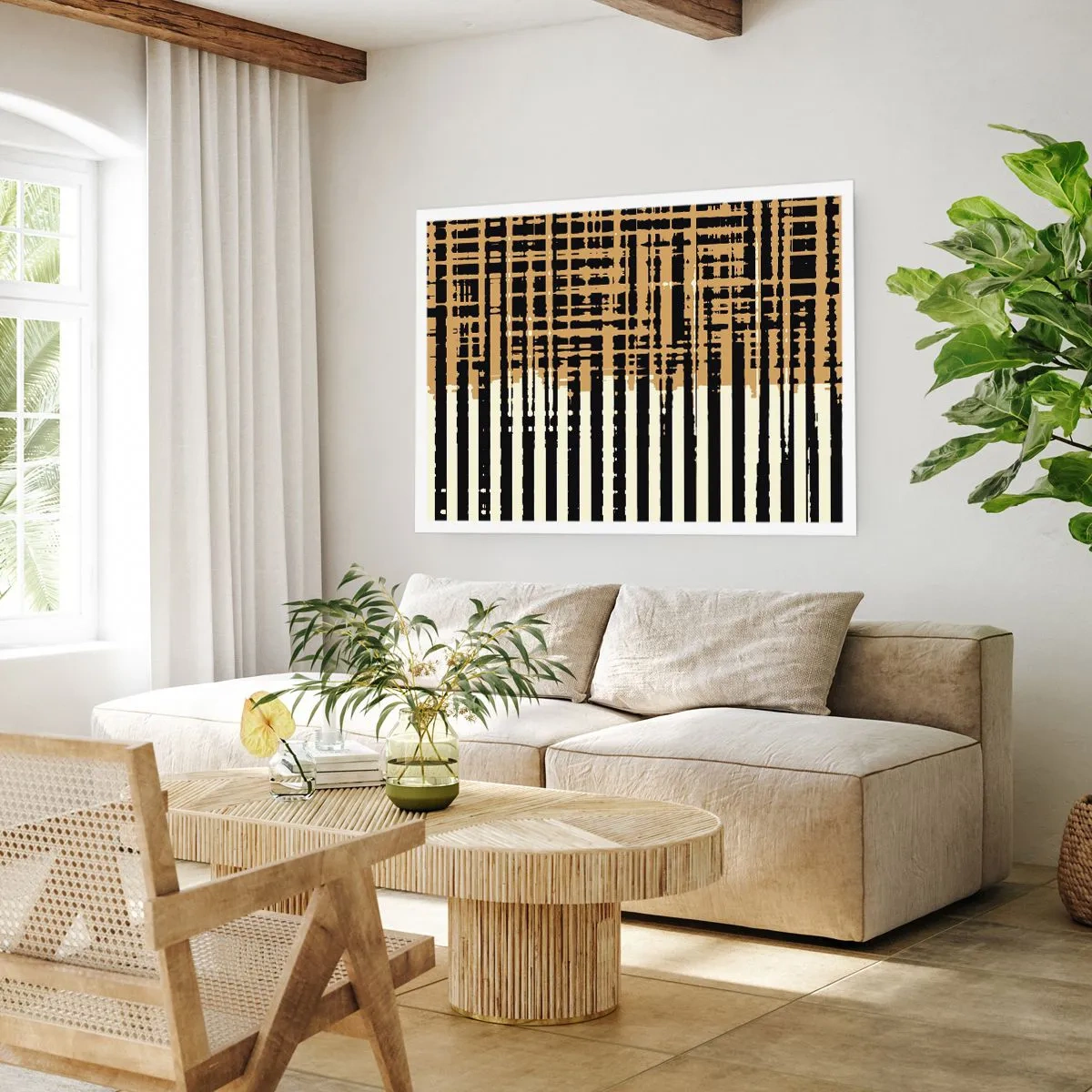 Plakat - Arkitektonisk abstraktion - 100x70 cm