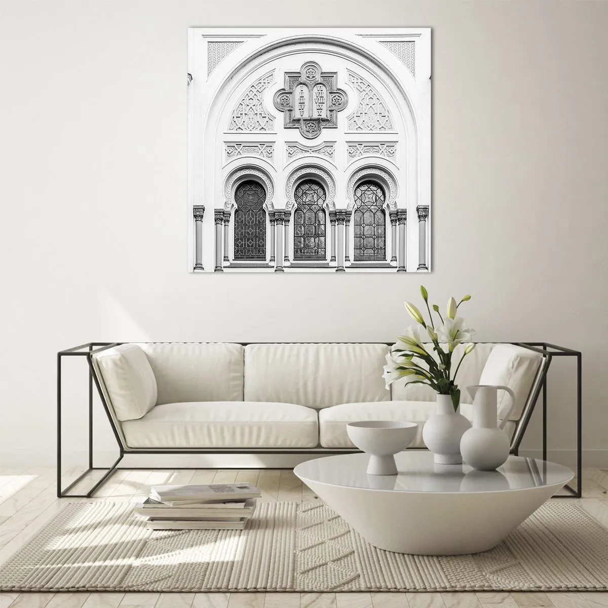 Billede på glas - På grænsen mellem kulturer - 70x70 cm