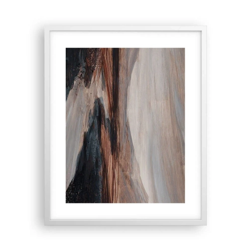 Plakat i hvid ramme - Fredfyldt dal - 40x50 cm