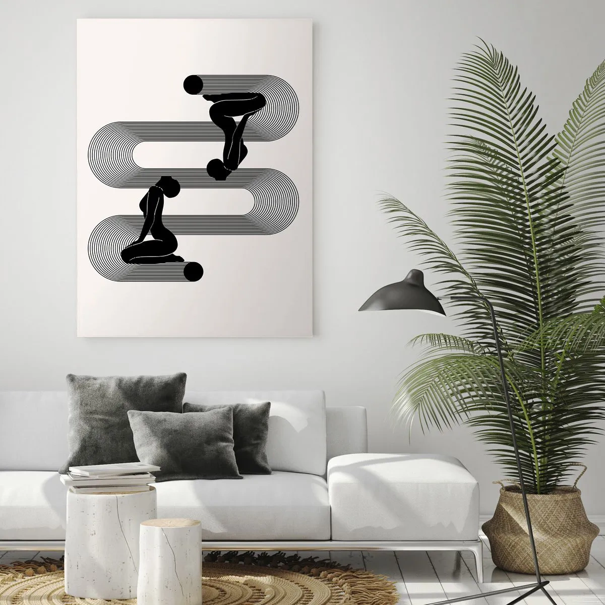 Billede på glas - Sensuel symmetri - 50x70 cm