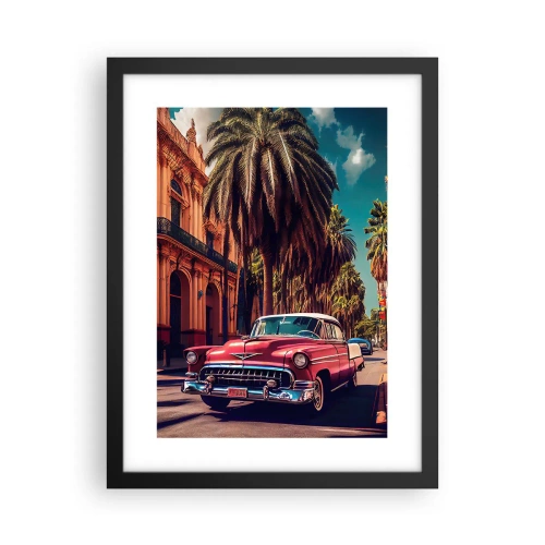 Plakat i sort ramme - Stadig i Havana - 30x40 cm