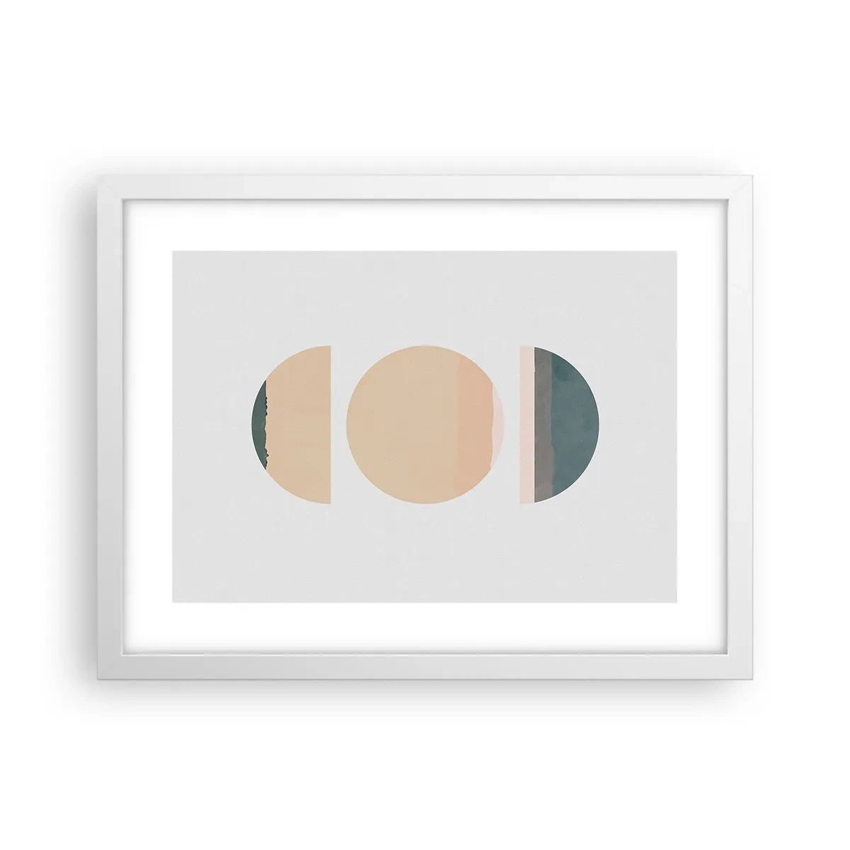 Plakat i hvid ramme - Hjul for hjul - 40x30 cm