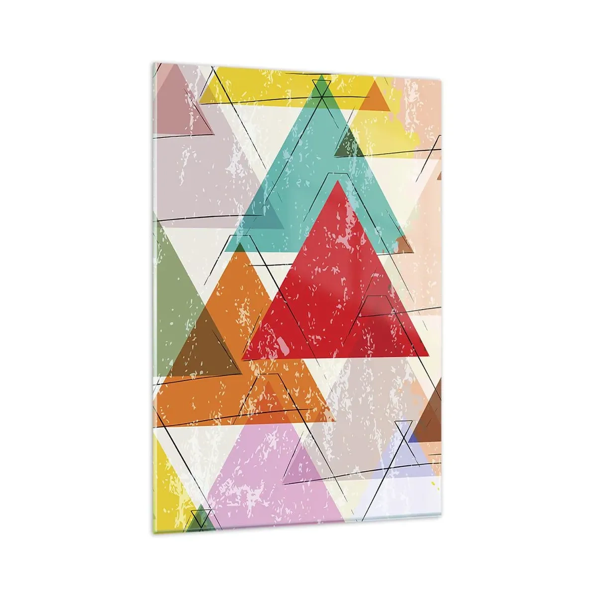 Billede på glas - Tre og tre - 80x120 cm