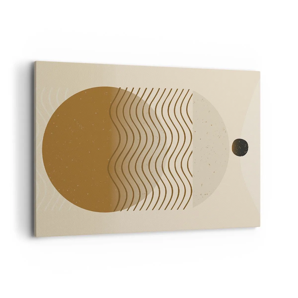 Lærredstryk - Billede på lærred - Om geometriske figurers oprindelse - 100x70 cm