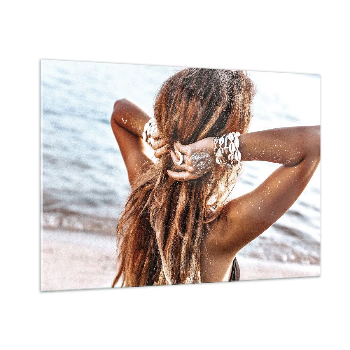 Billede på glas - Søster af vand og solskin - 100x70 cm