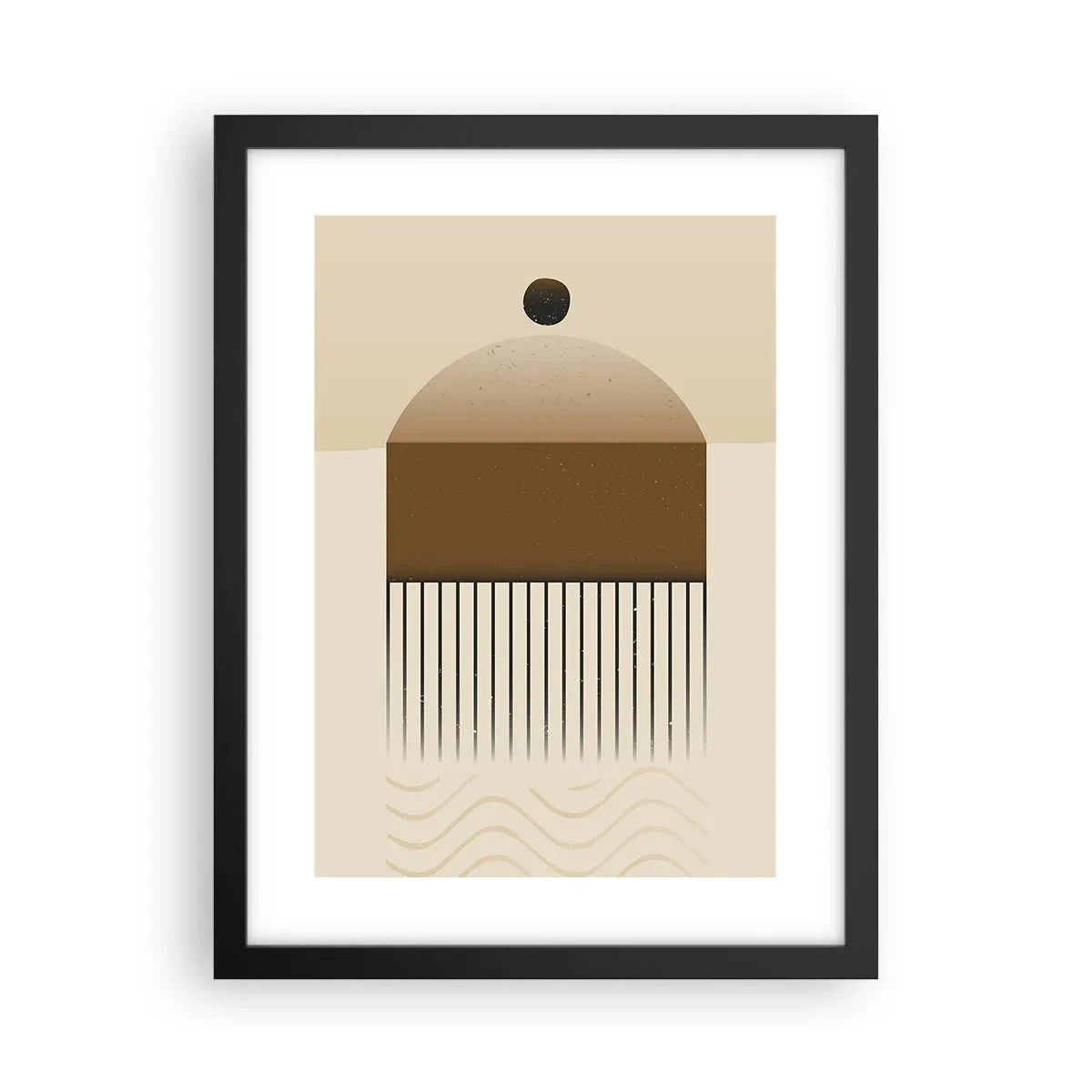 Plakat i sort ramme - Forskellige stater - 30x40 cm