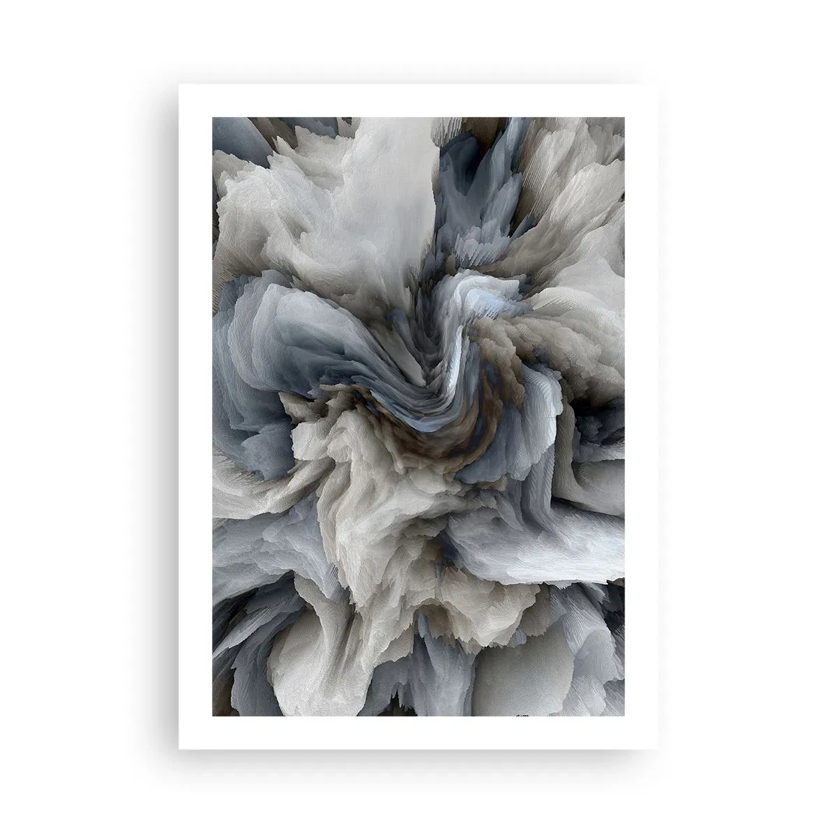 Plakat - Sten og blomst - 50x70 cm