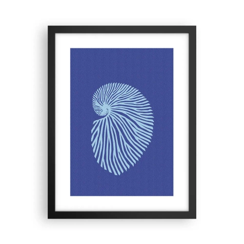 Plakat i sort ramme - Fødsel af en skal - 30x40 cm