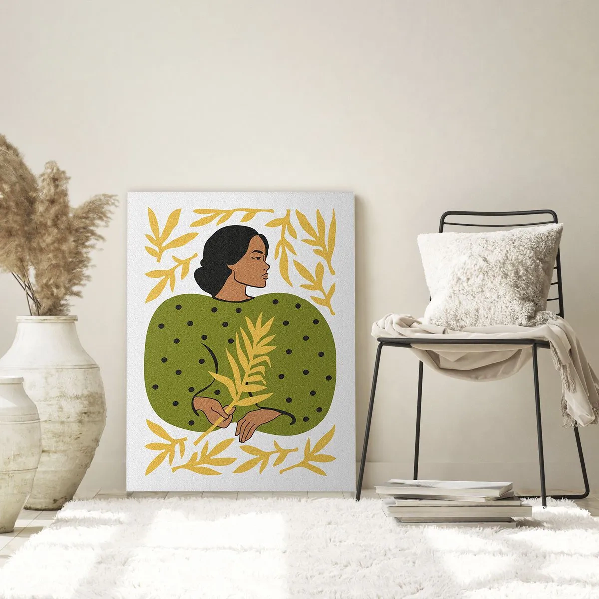 Billede på glas - Hawaiiansk pige - 80x120 cm