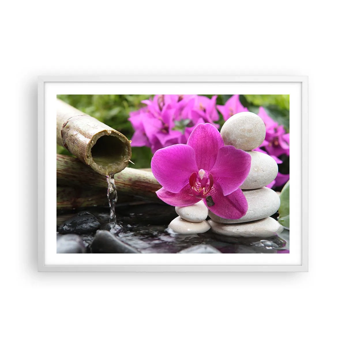 Plakat i hvid ramme - Du hviler allerede - 70x50 cm