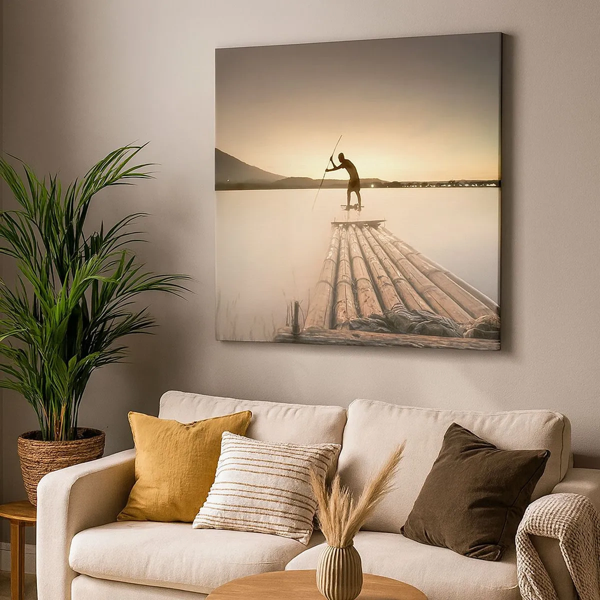 Lærredstryk - Billede på lærred - Før du hviler - 30x30 cm