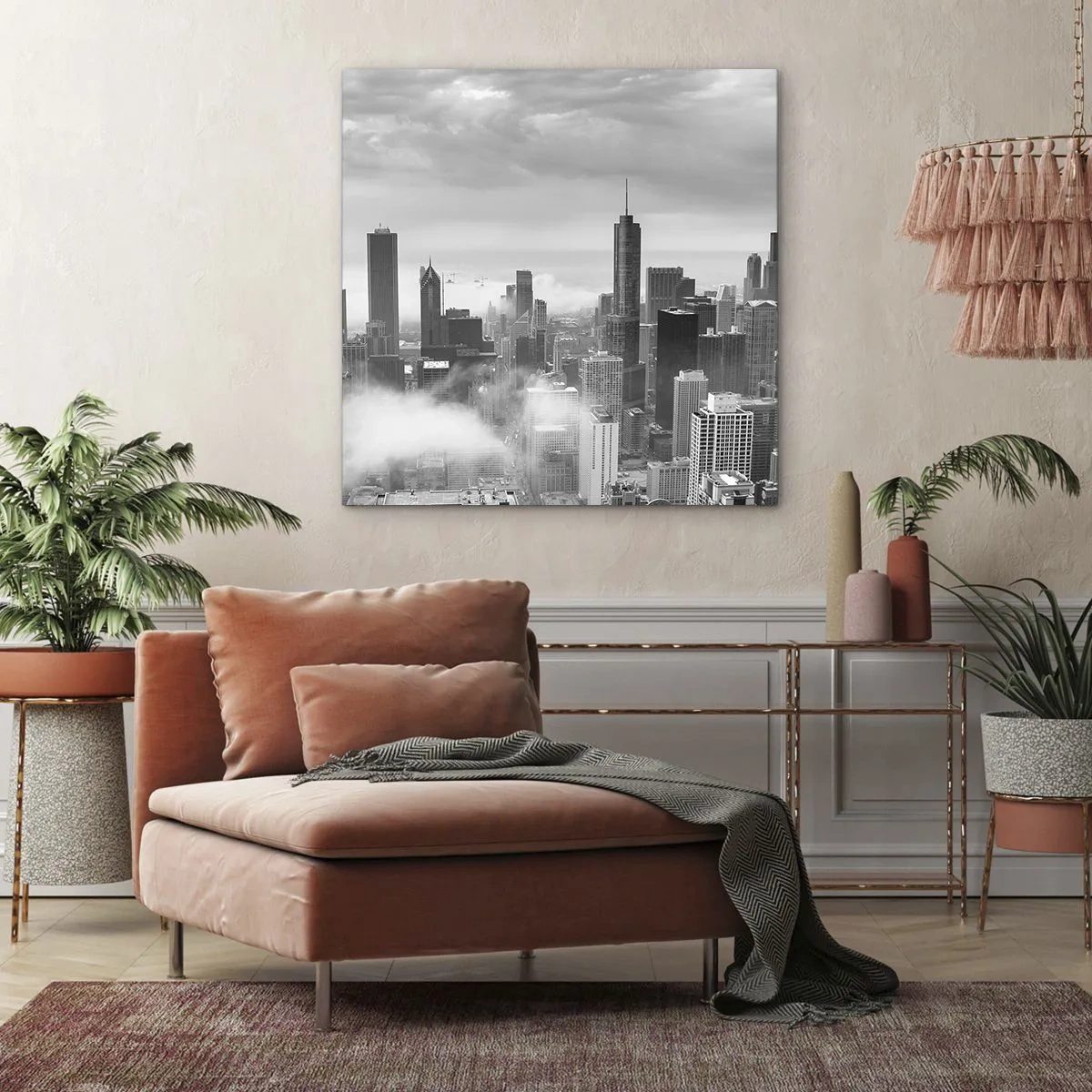 Lærredstryk - Billede på lærred - Amerikansk landskab - 60x60 cm