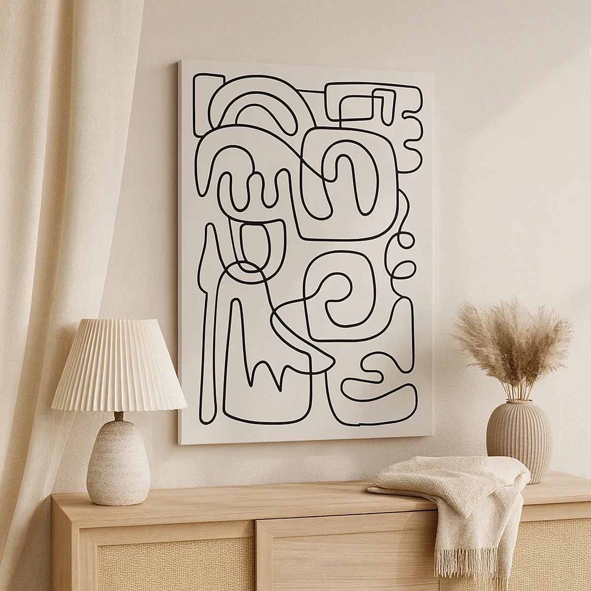 Lærredstryk - Billede på lærred - På sporet - 50x70 cm