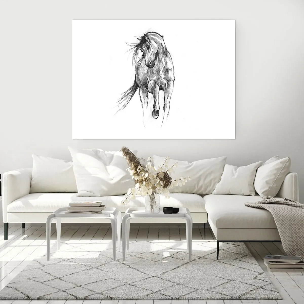 Plakat - I en yndefuld trav - 70x50 cm