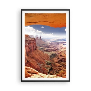 Plakat i sort ramme - Udskåret af naturen selv - 61x91 cm