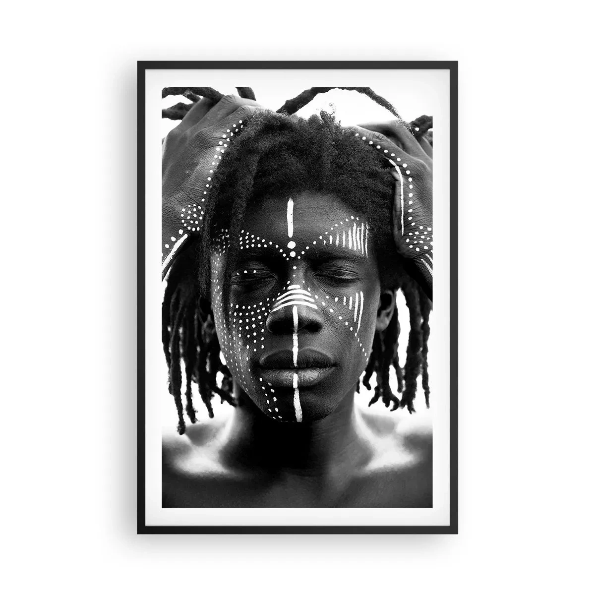 Plakat i sort ramme - Hvor er du? - 61x91 cm