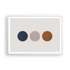 Plakat i hvid ramme - Et symbol på perfektion - 100x70 cm