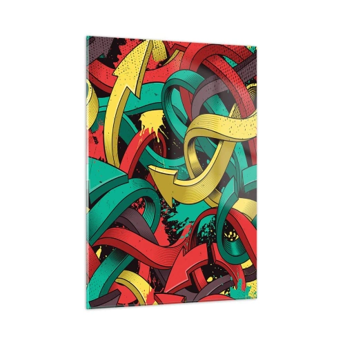 Billede på glas - Hvilken vej skal man gå? - 50x70 cm