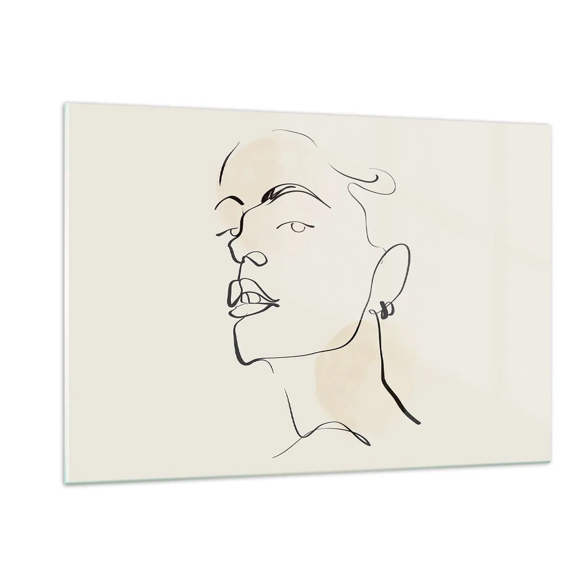 Billede på glas - Et stolt blik - 120x80 cm