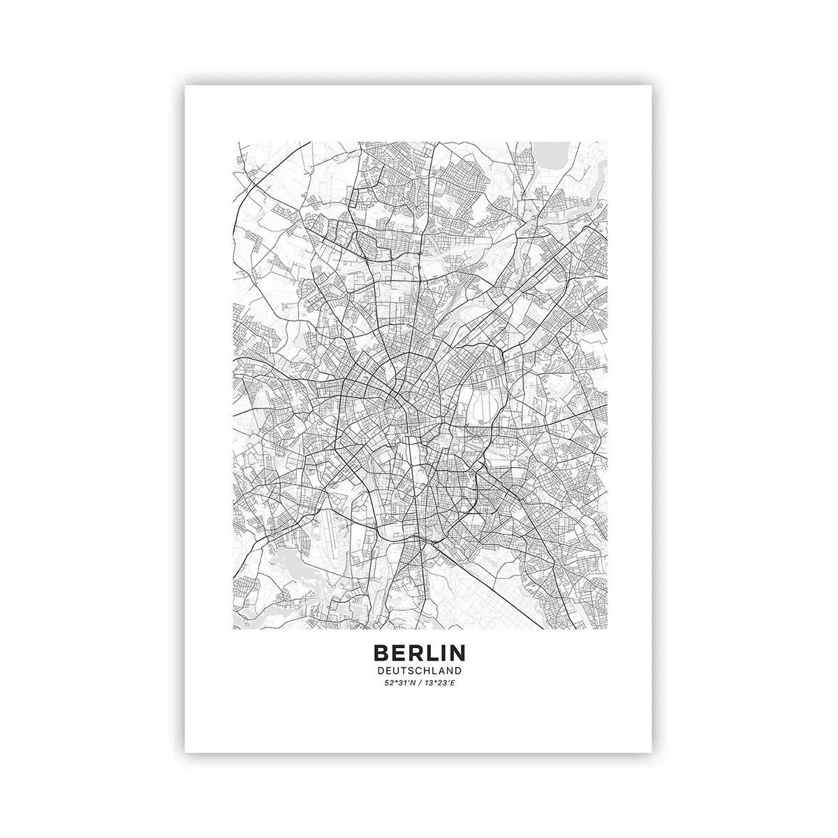 Plakat - Berlins blomst - 70x100 cm
