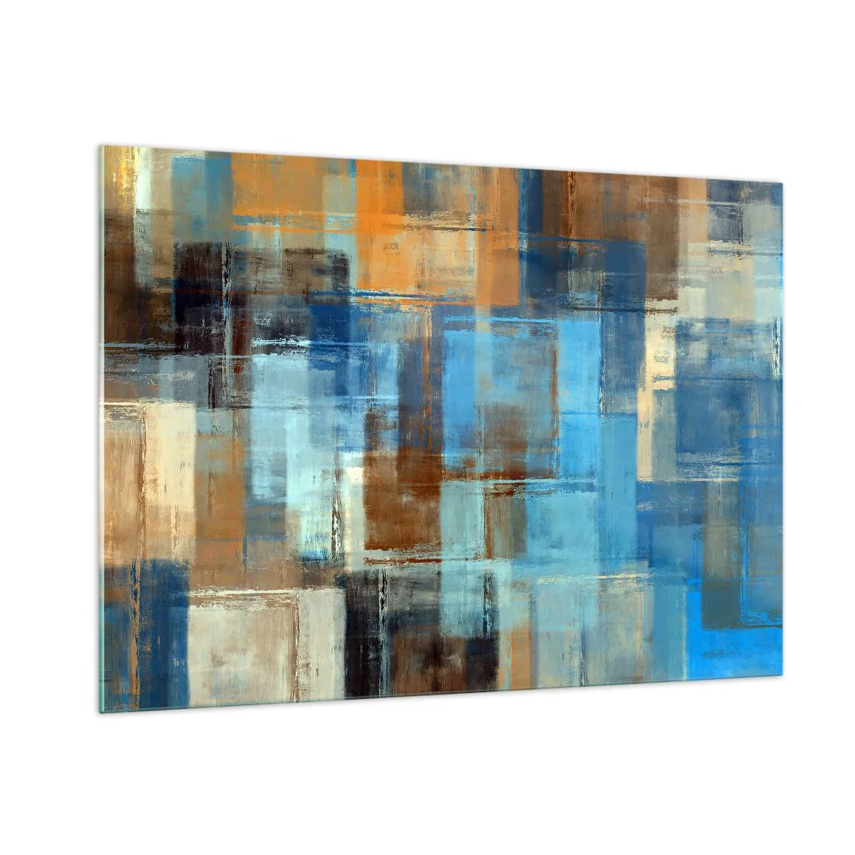 Billede på glas - Gennem det blå slør - 100x70 cm