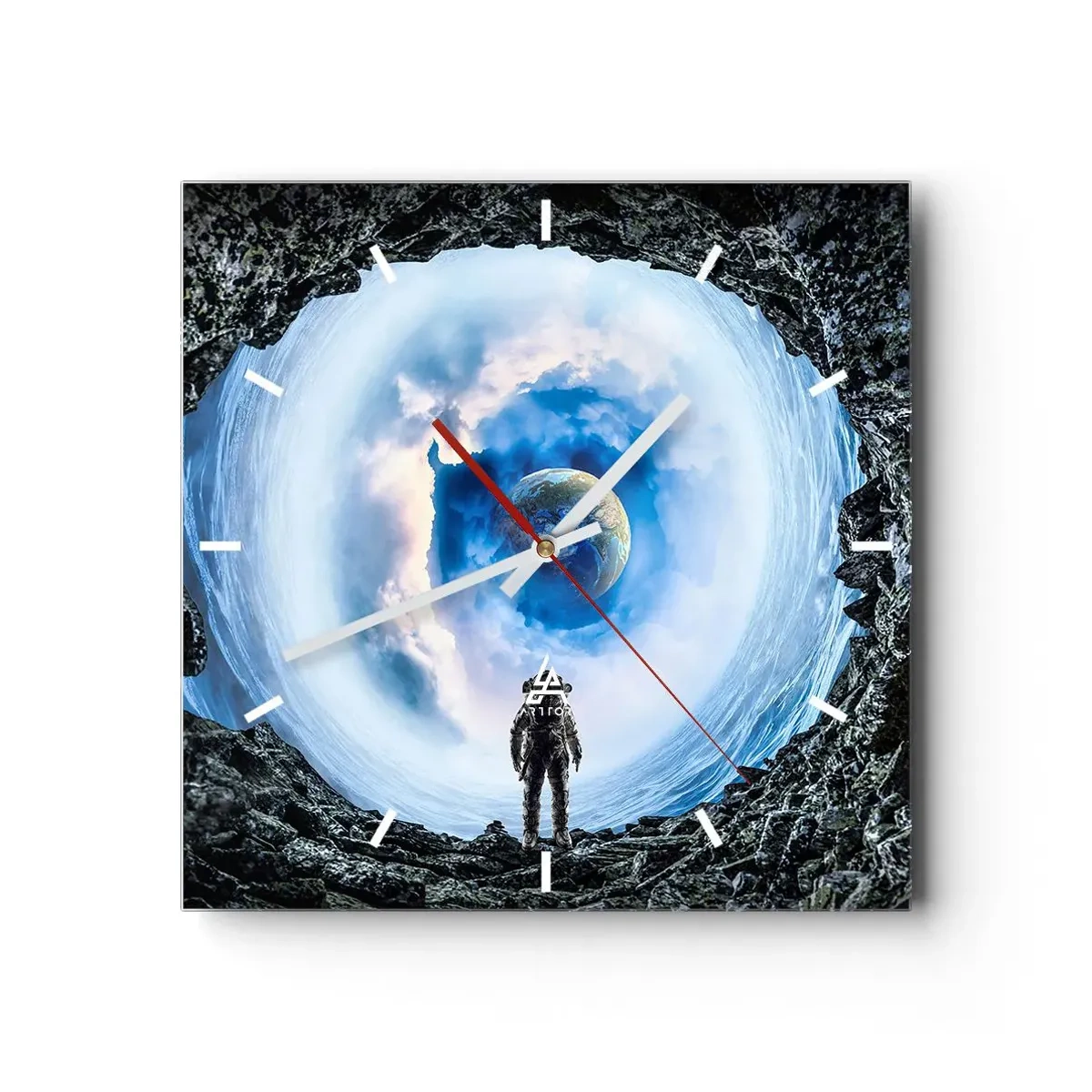 Vægur, Uret - Ikke langt hjemmefra - 40x40 cm