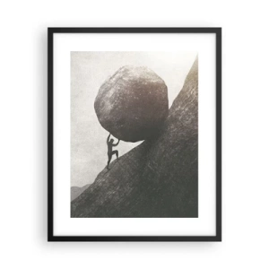 Plakat i sort ramme - Jeg tror mod al forventning - 40x50 cm