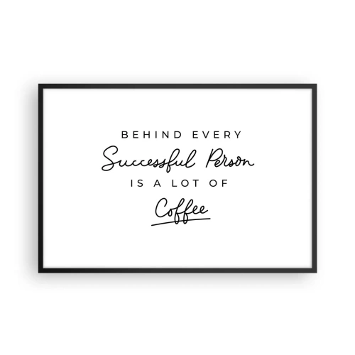 Plakat i sort ramme - Hemmeligheden bag succes - 91x61 cm