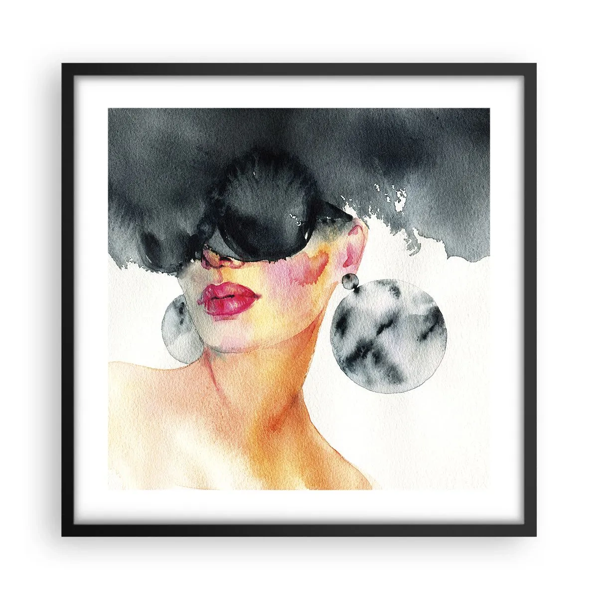 Plakat i sort ramme - Hemmeligheden bag elegance - 50x50 cm