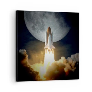 Lærredstryk - Billede på lærred - Begyndelsen på et overjordisk eventyr - 60x60 cm