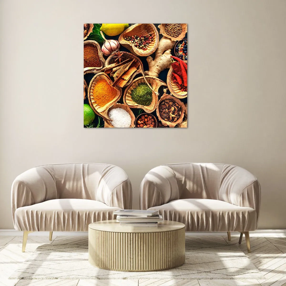 Billede på glas - Tag, hvad du vil have - 70x70 cm