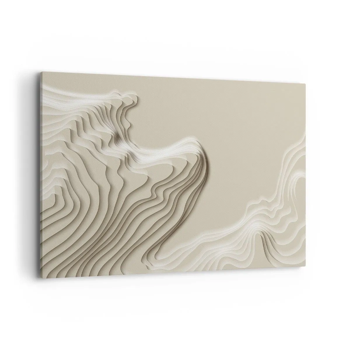 Lærredstryk - Billede på lærred - Kunstens topografi - 100x70 cm