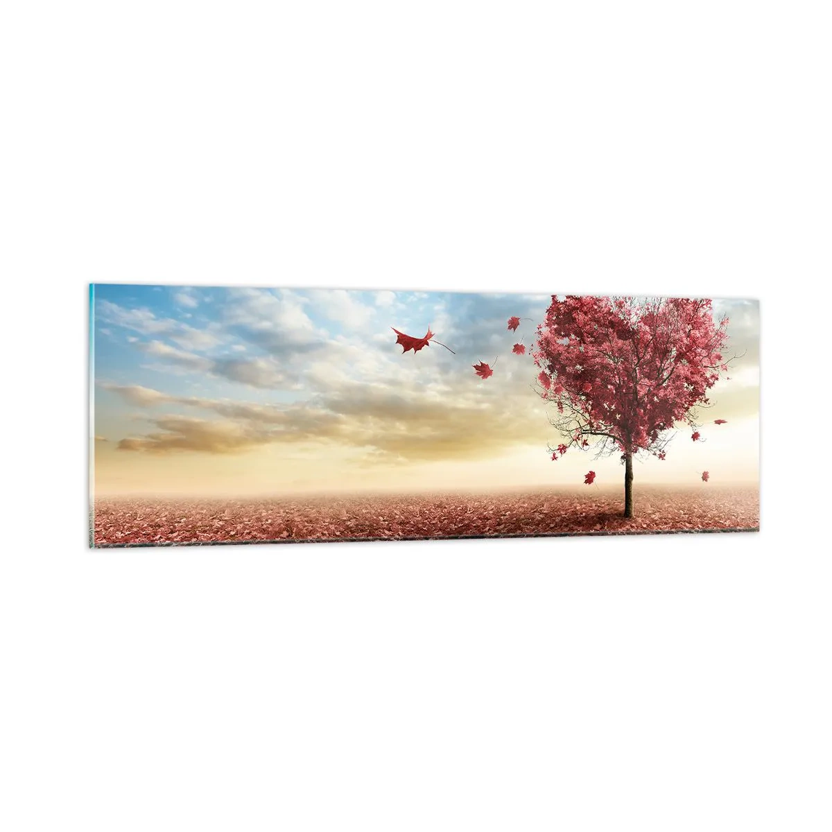 Billede på glas - Jeg elsker også efteråret - 90x30 cm