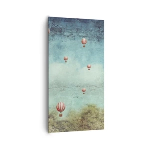 Lærredstryk - Billede på lærred - Fri fra livets travlhed og travlhed - 65x120 cm