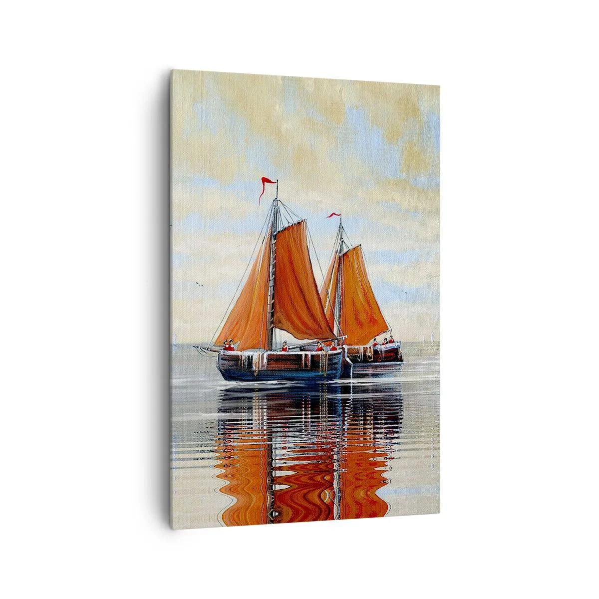 Lærredstryk - Billede på lærred - Hey, sejl, sømand.... - 80x120 cm