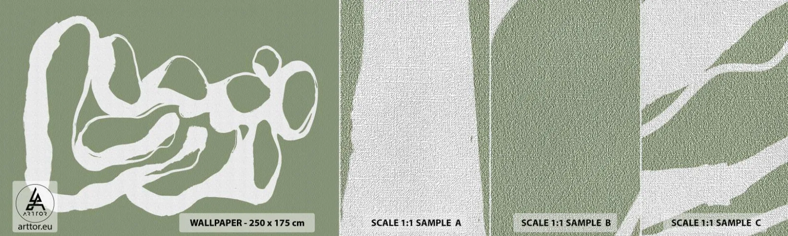 Prøve Fototapet Premium Canvas - Rummets kald - Minimalisme, Boho, Stykke - 100x30 cm