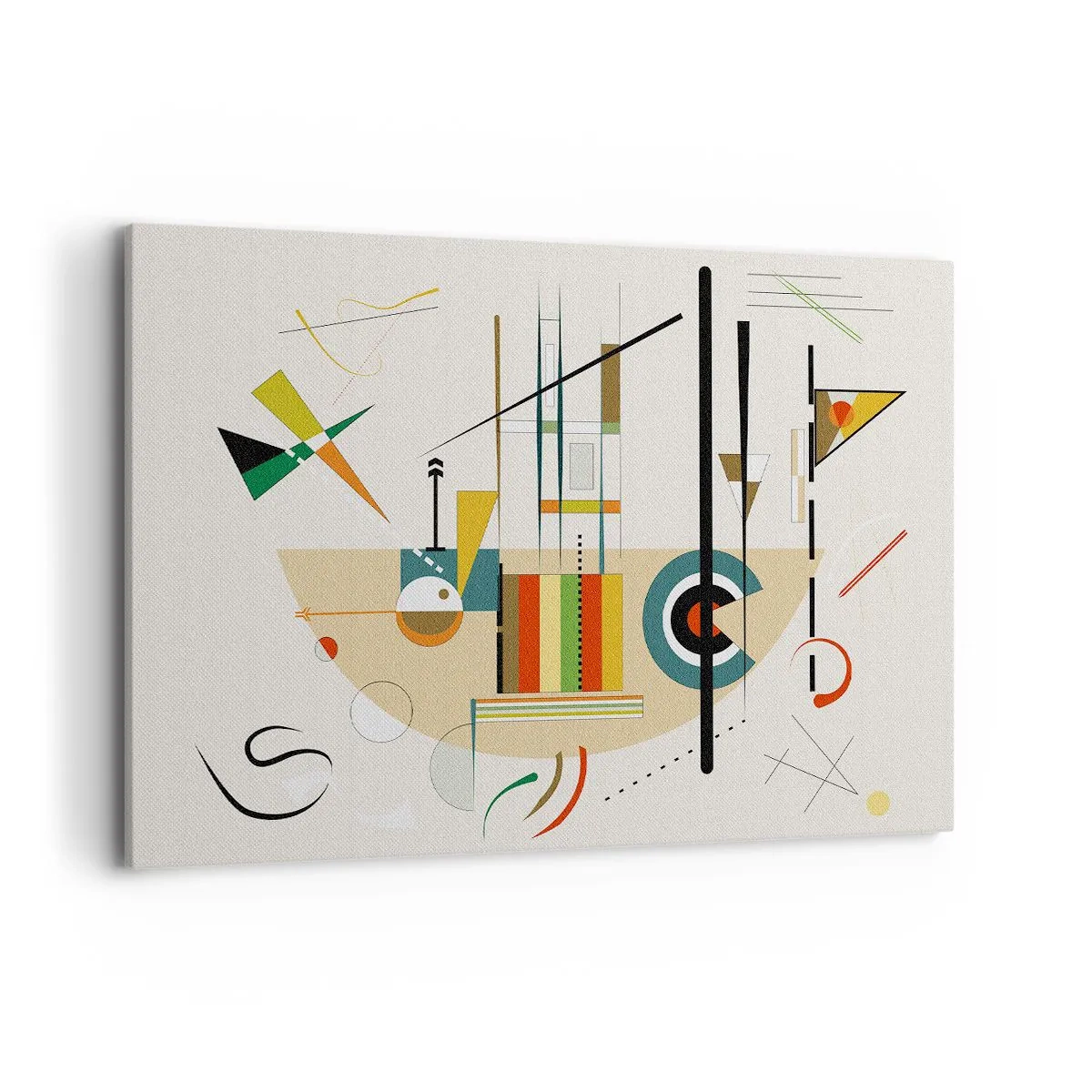 Lærredstryk - Billede på lærred - Og verden griner - 120x80 cm