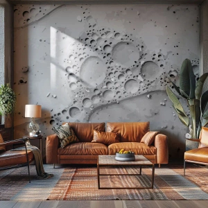 Fototapet Premium Sand - Opskummet spor - Sammensætning, Stykke, Grafik - 100x70 cm