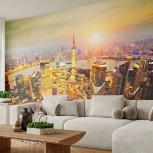 Fototapet Selvklæbende Deluxe Sticker - Den asiatiske drøm - By, Landskab, Arkitektur - 100x70 cm