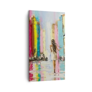 Lærredstryk - Billede på lærred - Følg mig - 45x80 cm