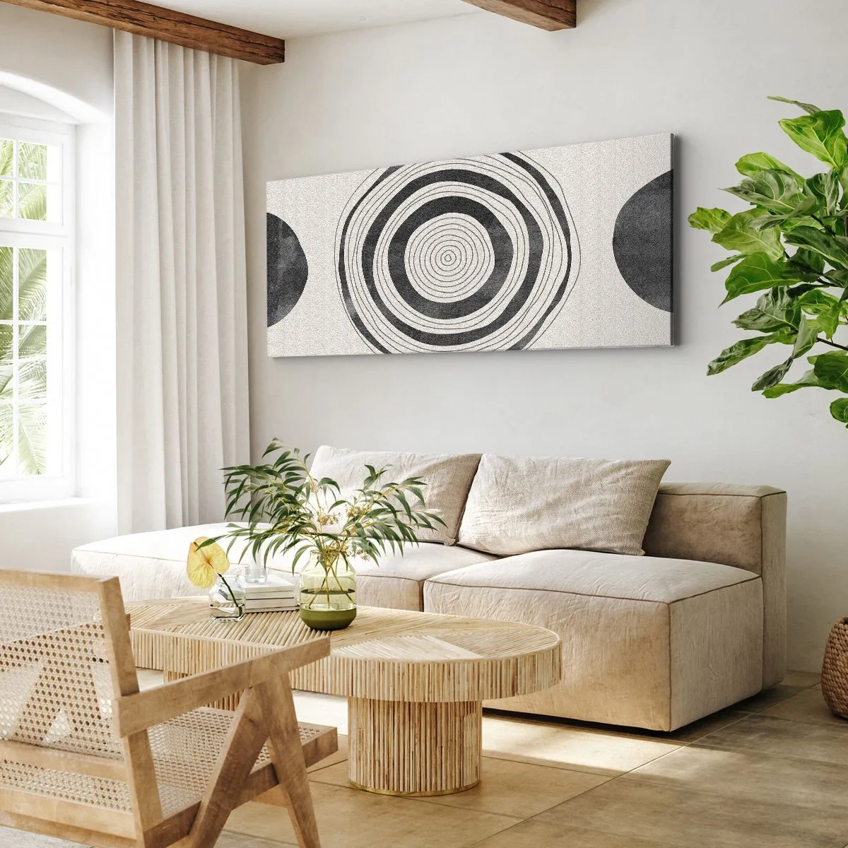 Lærredstryk - Billede på lærred - Det vigtige er det, der er imellem - 100x40 cm