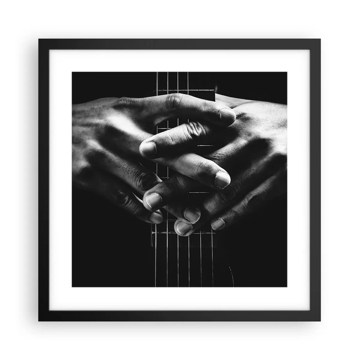 Plakat i sort ramme - Kunstnerens bøn - 40x40 cm