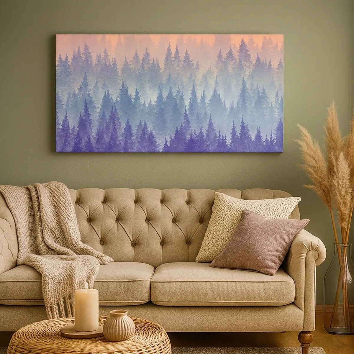 Lærredstryk - Billede på lærred - Højt, højere, til himlen - 30x30 cm