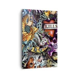 Lærredstryk - Billede på lærred - En tatovørers drøm - 80x120 cm