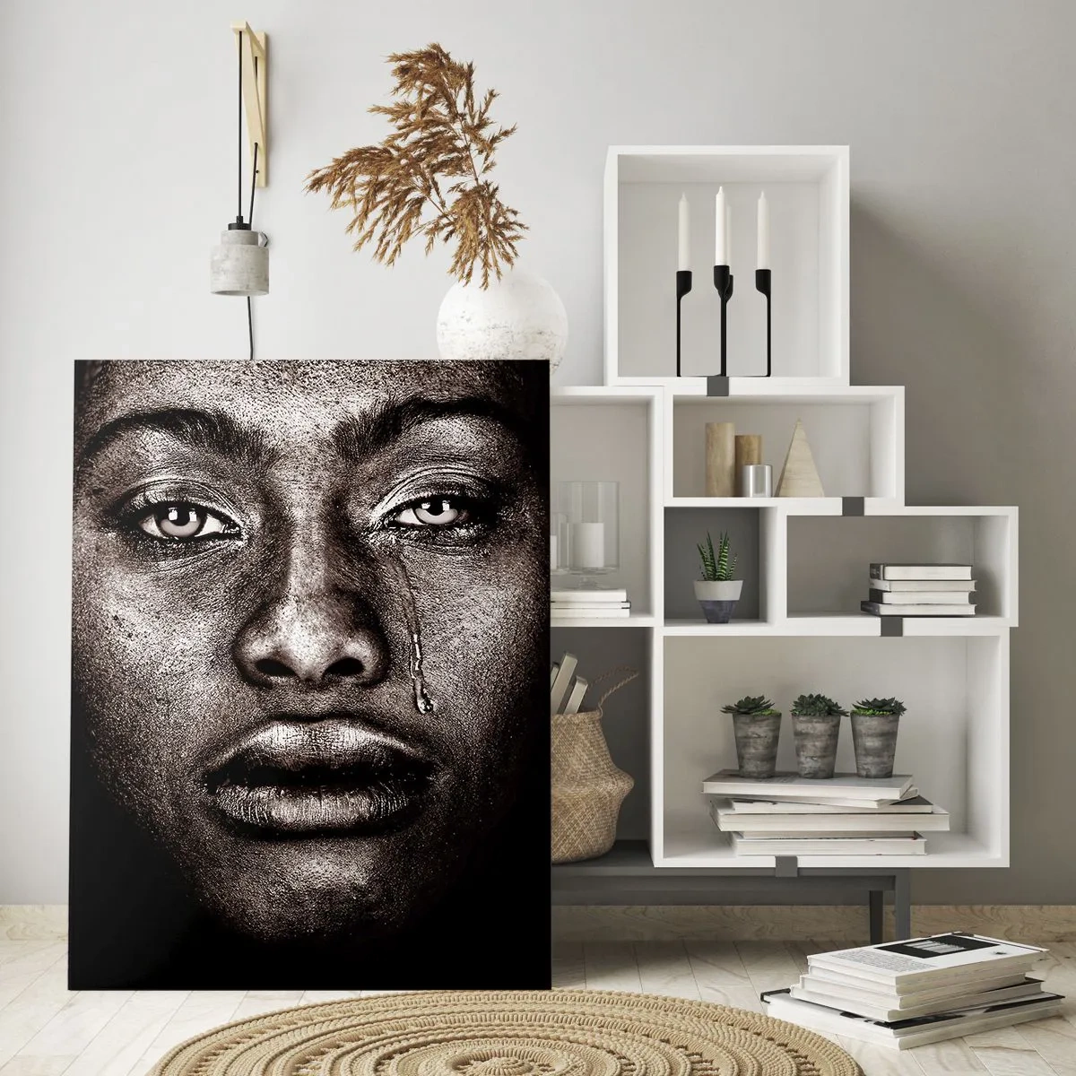 Billede på glas - Én tåre - 50x70 cm