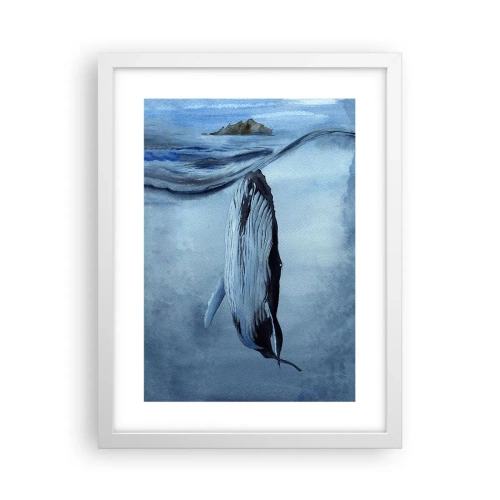 Plakat i hvid ramme - To verdener i nord - 30x40 cm